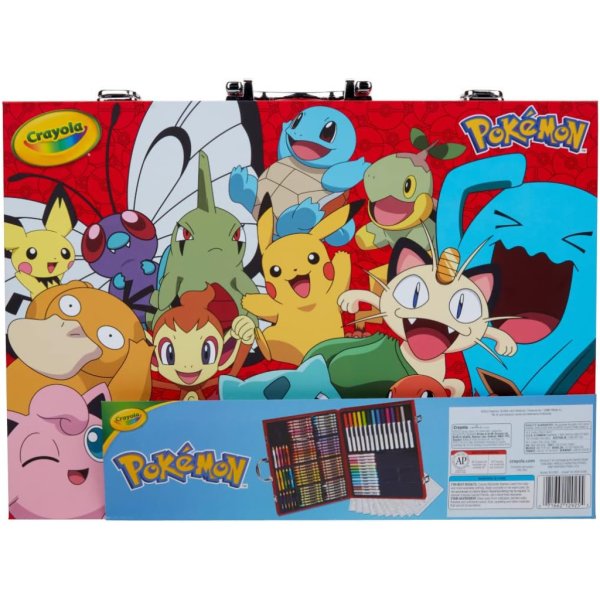 crayola pokémon imagination art set (115pcs), kids art kit2