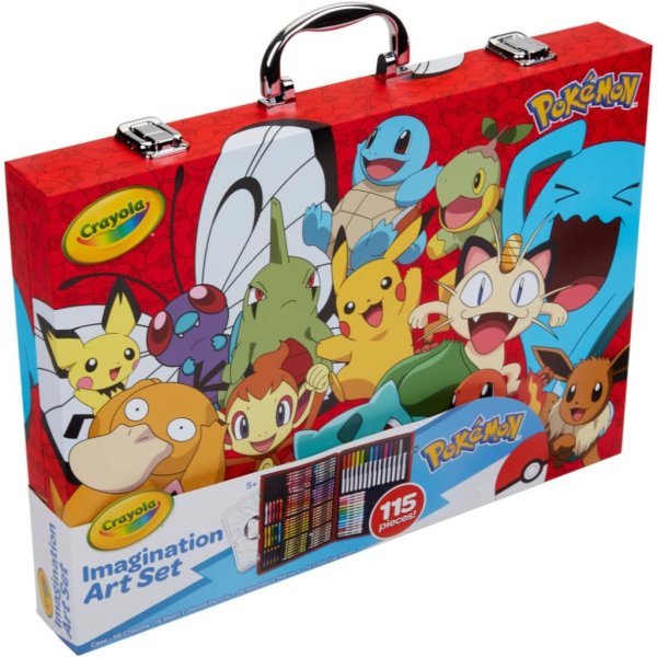 crayola pokémon imagination art set (115pcs), kids art kit4