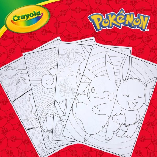 crayola pokémon imagination art set (115pcs), kids art kit6