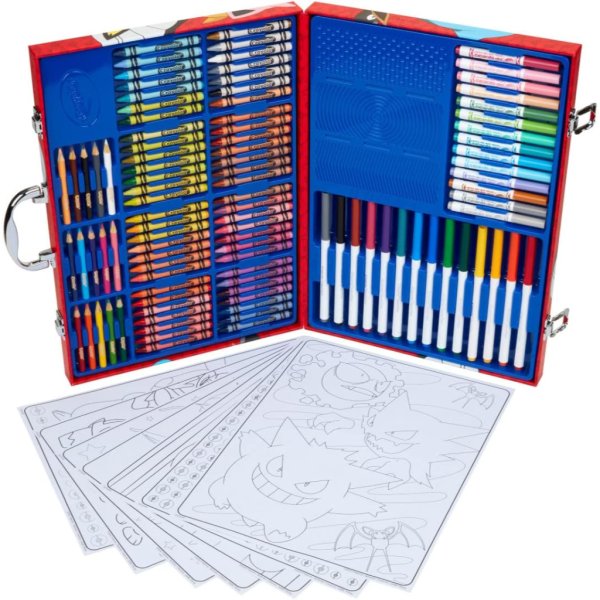 crayola pokémon imagination art set (115pcs), kids art kit9