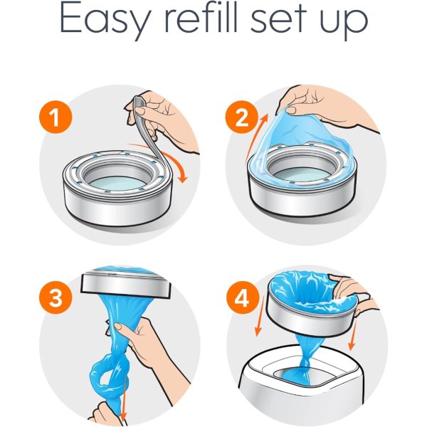 diaper genie essentials round refill pack of 44