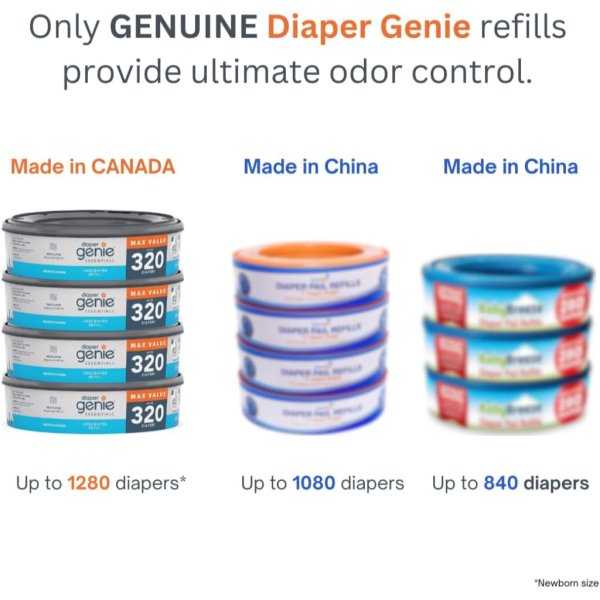 diaper genie essentials round refill pack of 47