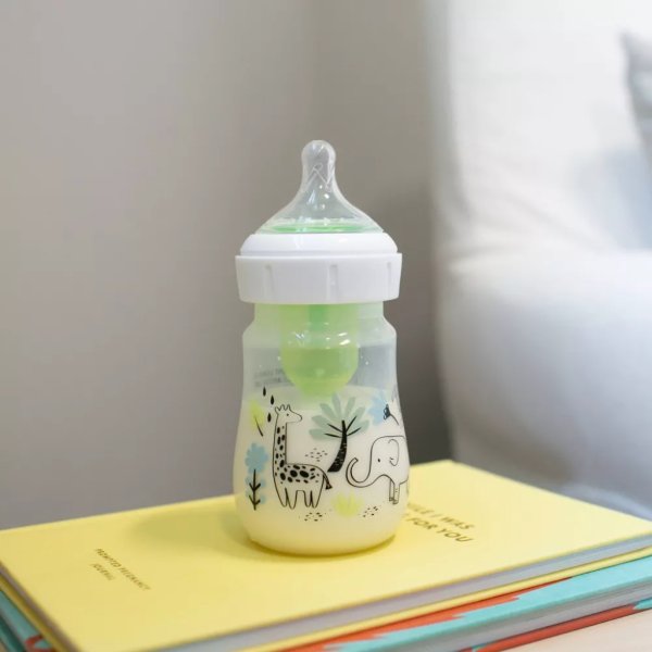 dr. brown's anti colic options+ wide neck baby bottle jungle designs 5 fl oz:2pk12