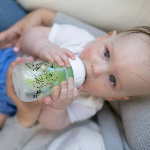dr. brown's anti colic options+ wide neck baby bottle jungle designs 5 fl oz:2pk8