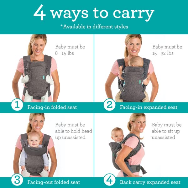 infantino flip advanced 4 in 1 carrier ergonomic camo1