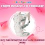 Infantino Flip Advanced 4-in-1 Carrier - Ergonomic - Rainbow