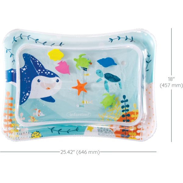 infantino jumbo pat & play water mat, sea themed1