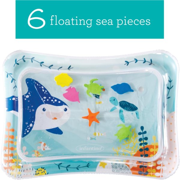 infantino jumbo pat & play water mat, sea themed2