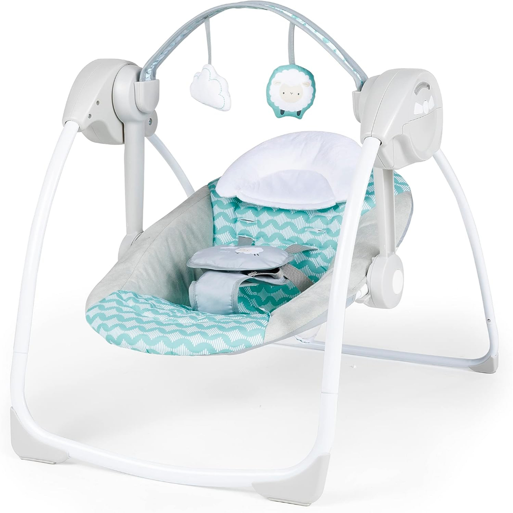 ingenuity swing easy fold portable baby swing, 0 9 months up to 20 lbs2