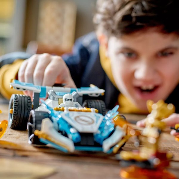 lego ninjago zane’s dragon power spinjitzu race car 71791 building toy set1