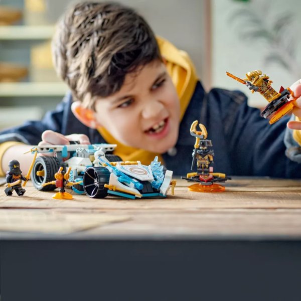 lego ninjago zane’s dragon power spinjitzu race car 71791 building toy set2