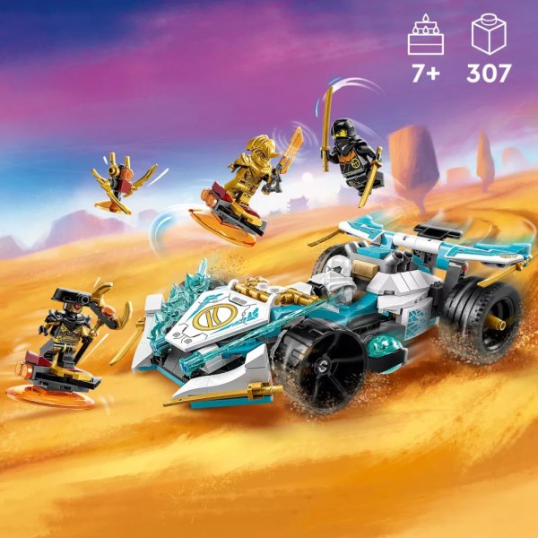 lego ninjago zane’s dragon power spinjitzu race car 71791 building toy set5