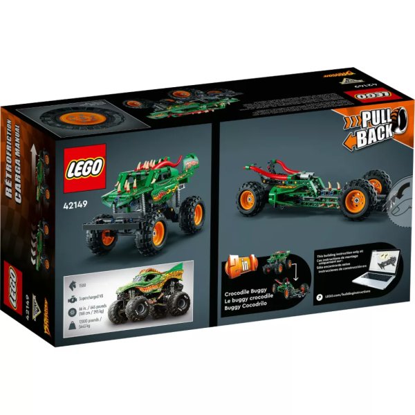 lego technic monster jam dragon 2in1 monster truck toy 421492