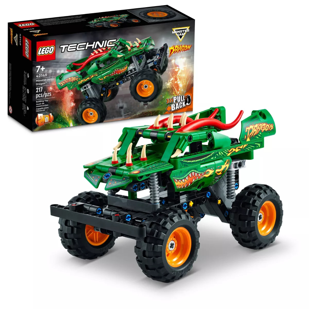 lego technic monster jam dragon 2in1 monster truck toy 421496
