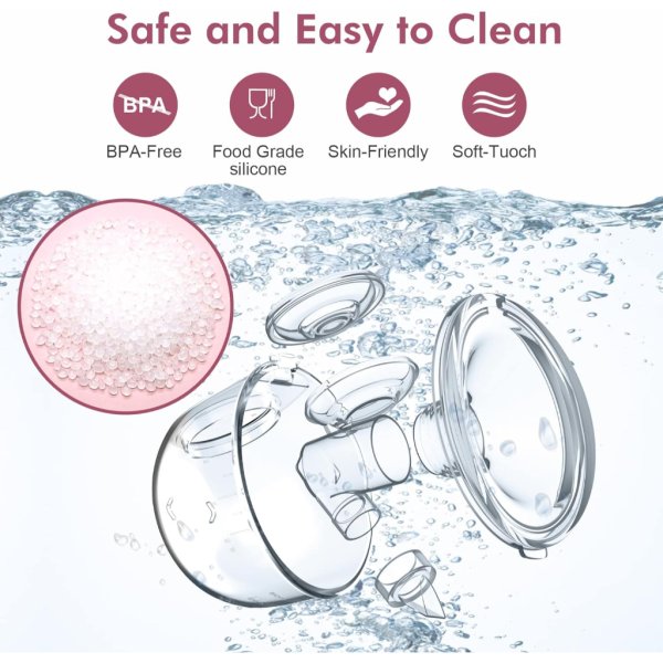 nanalazy wearable breast pump hands free of longer battery life & led display, portable electric breast pump2
