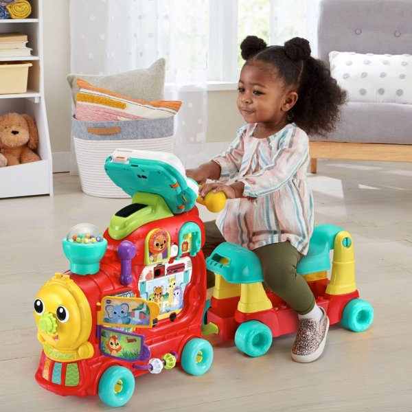 vtech 4 in 1 learning letters train sit to stand walker and ride on3