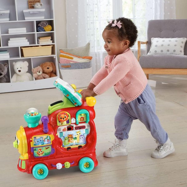 vtech 4 in 1 learning letters train sit to stand walker and ride on7