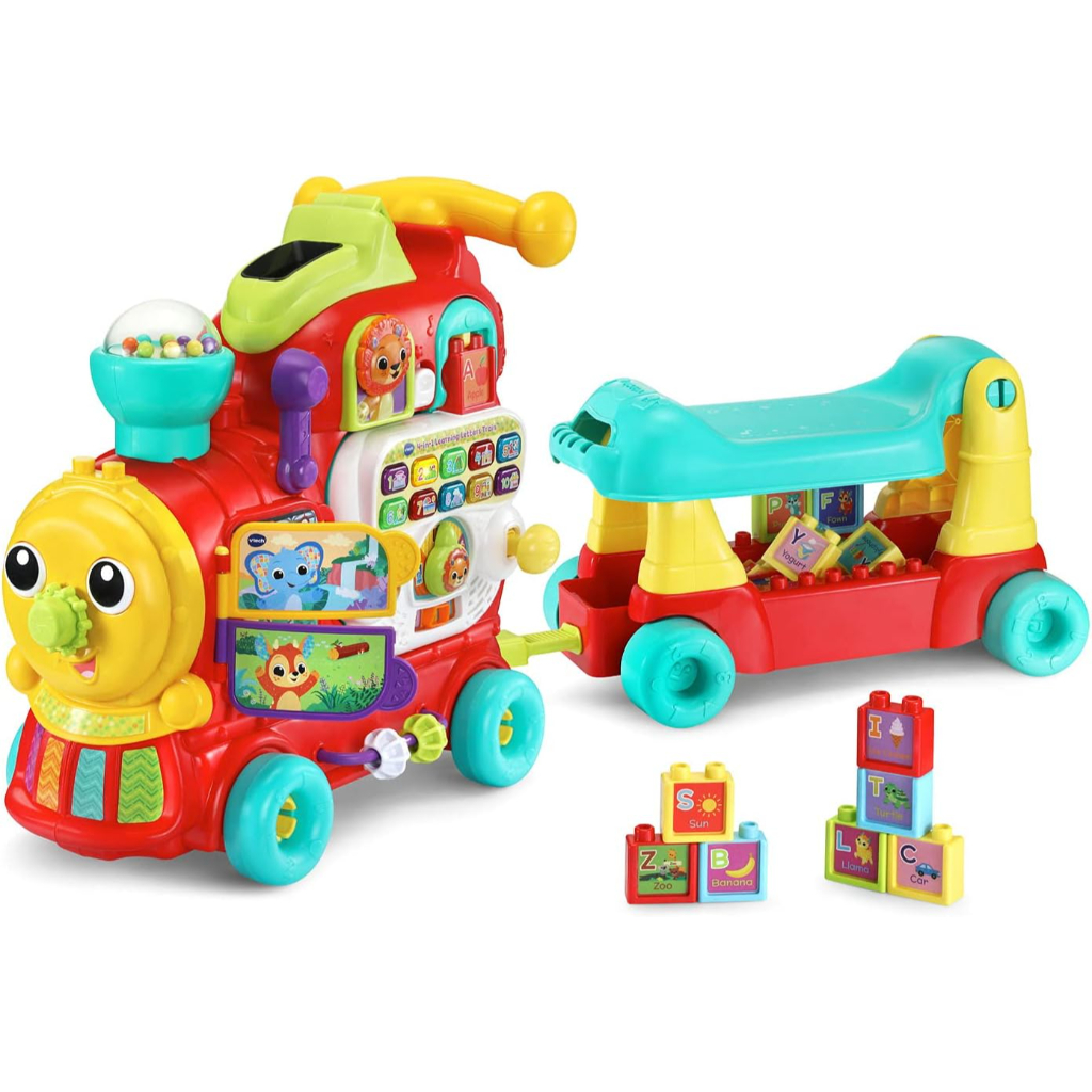 vtech 4 in 1 learning letters train sit to stand walker and ride on8