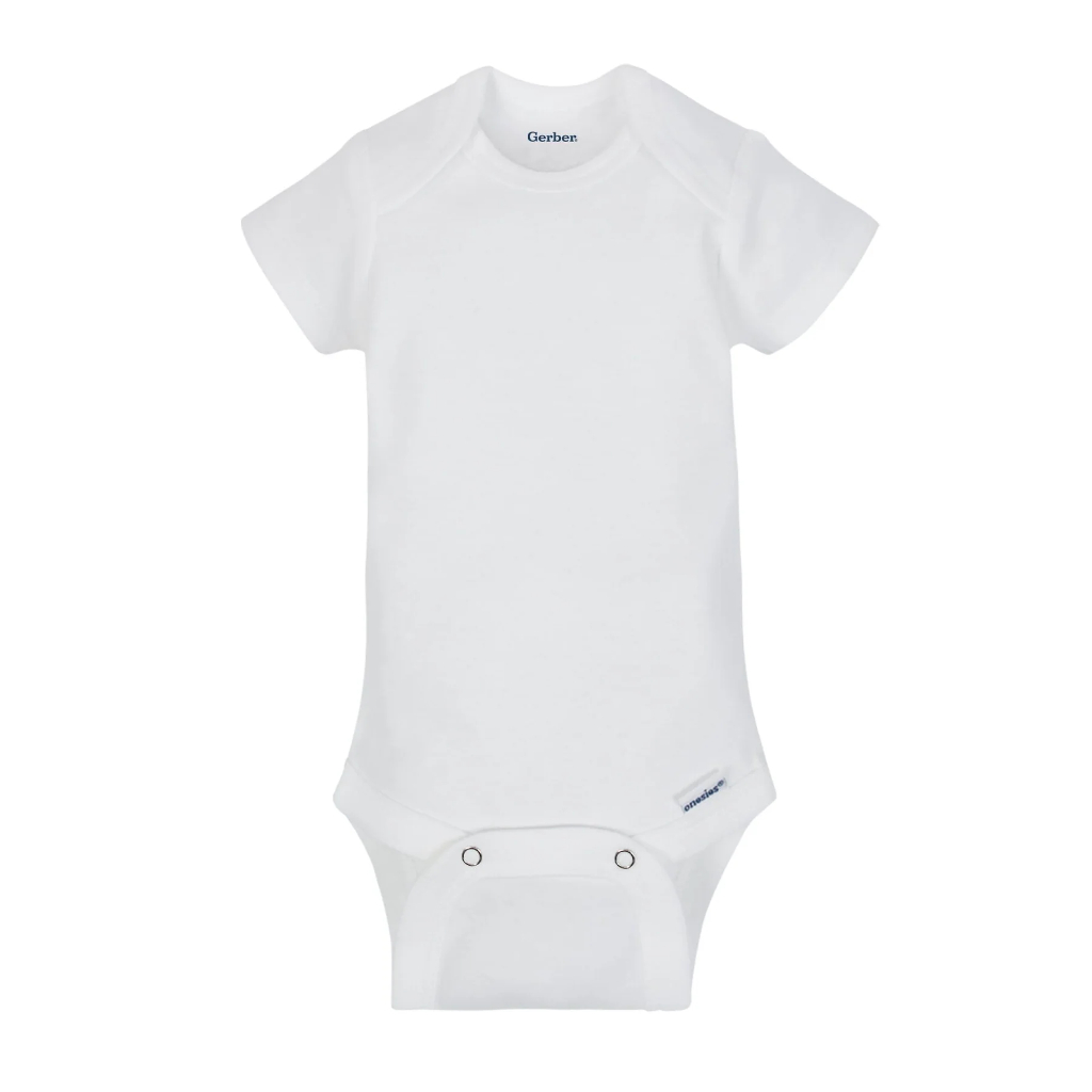 gerber white short sleeve onesies® bodysuits (1)