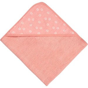 2 pack baby girls kitty floral hooded towel2
