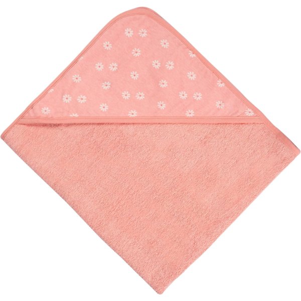 2 pack baby girls kitty floral hooded towel2