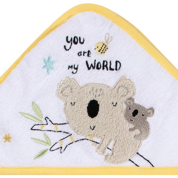 2 pack baby neutral little animals hooded towel3