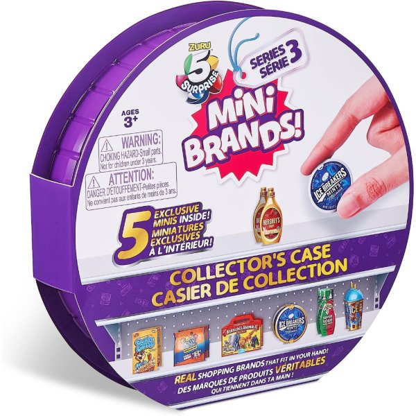 5 surprise mini brands series 3 collector's case store & display 30 minis with 5 exclusive minis by zuru3