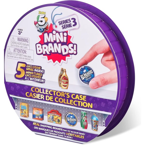 5 surprise mini brands series 3 collector's case store & display 30 minis with 5 exclusive minis by zuru4