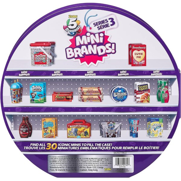 5 surprise mini brands series 3 collector's case store & display 30 minis with 5 exclusive minis by zuru5