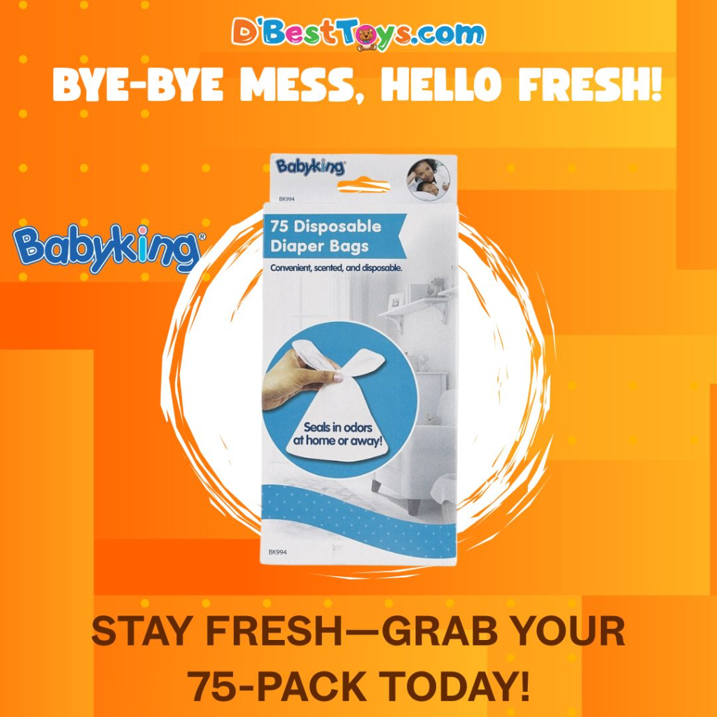 Baby King Disposable Diaper Bags 75 pack