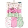 Baby King Headband & mitten set