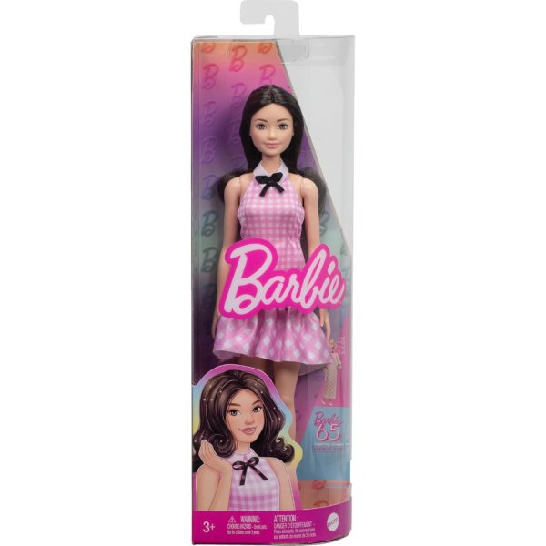 barbie fashionistas doll collection black hair pink dress5
