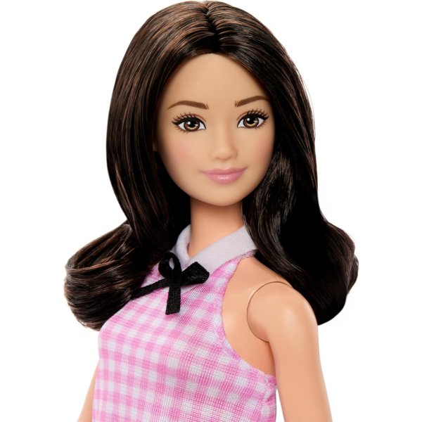 barbie fashionistas doll collection black hair pink dress6
