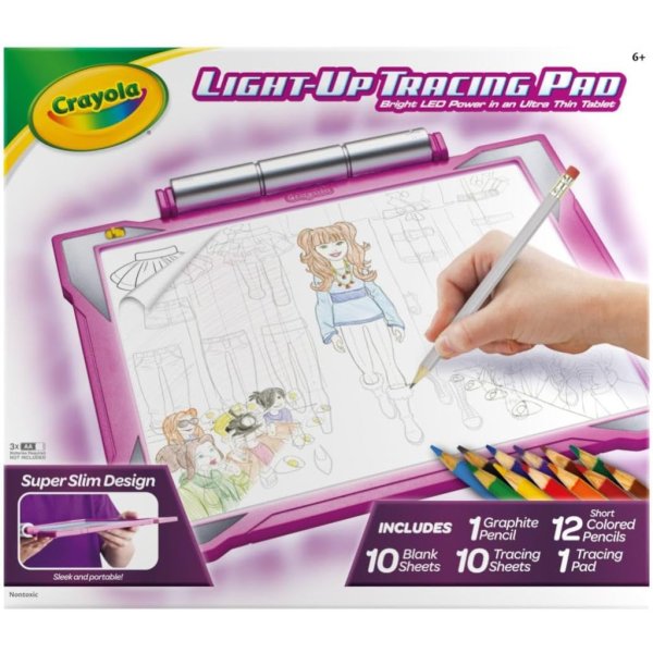 crayola light up tracing pad pink3