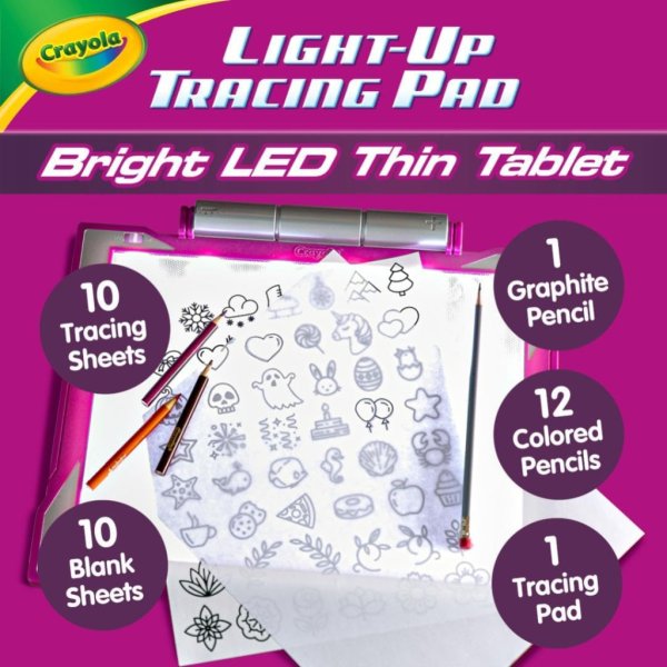 crayola light up tracing pad pink4