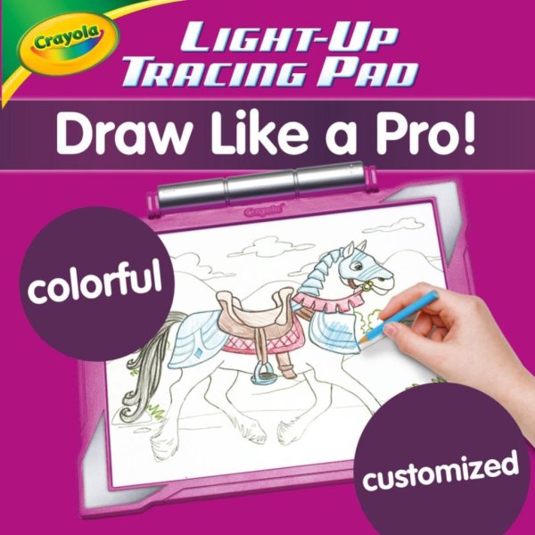 crayola light up tracing pad pink5
