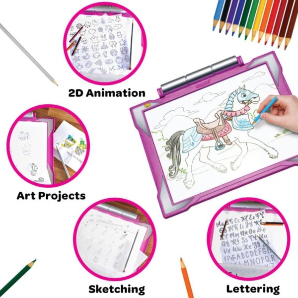 crayola light up tracing pad pink7