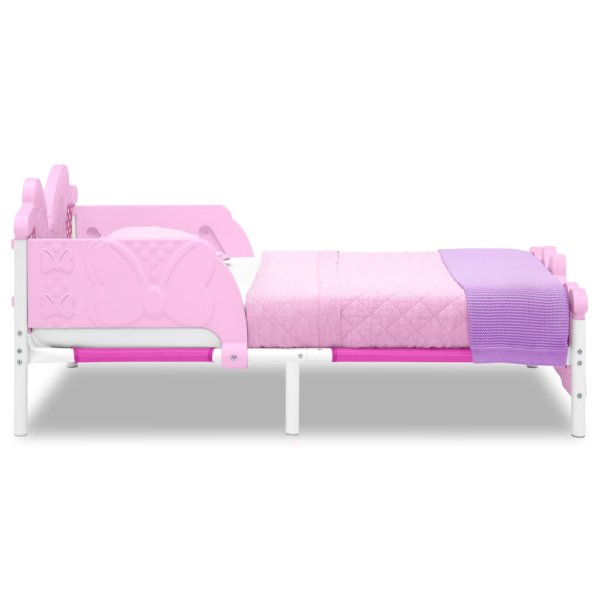 delta children minnie mouse 3d toddler bed, pink2