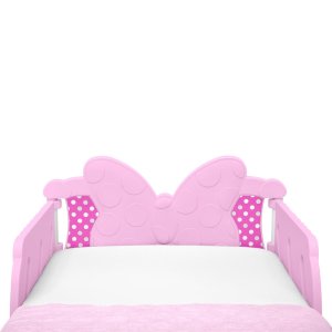 delta children minnie mouse 3d toddler bed, pink3
