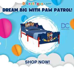Delta Children Nick Jr. PAW Patrol Plastic Toddler Bed, Blue