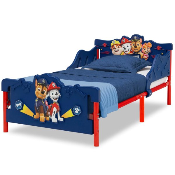 delta children nick jr. paw patrol plastic toddler bed, blue4