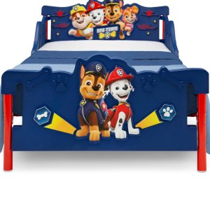 delta children nick jr. paw patrol plastic toddler bed, blue5