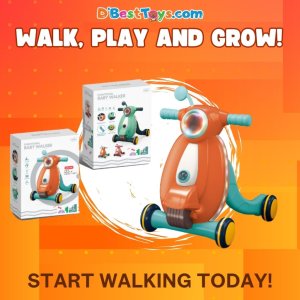 Functional Baby Walker (ORANGE)
