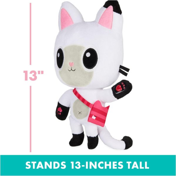 gabby's dollhouse, 13 inch talking pandy paws plush toy3