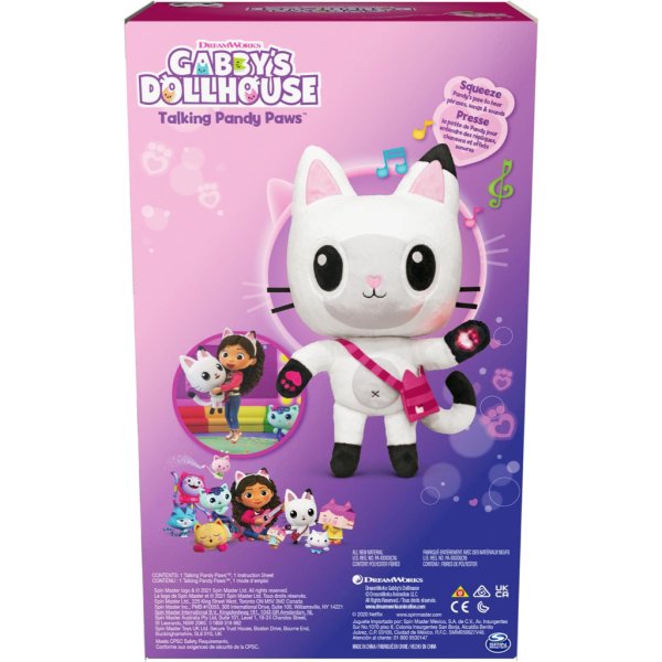 gabby's dollhouse, 13 inch talking pandy paws plush toy6