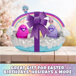 hatchimals alive, spring basket with 6 mini figures, 3 self hatching eggs, fun gift7