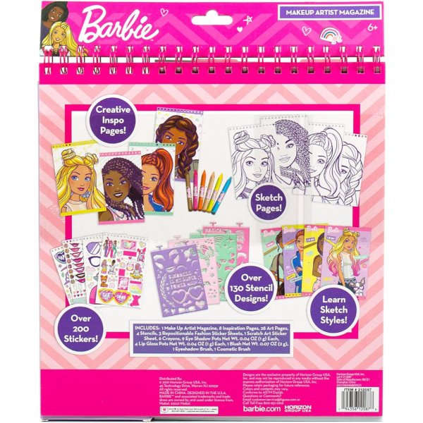 horizon group usa barbie makeup artist magazine, create your own7