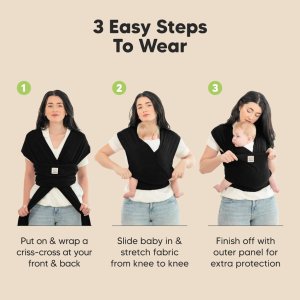 keababies baby wrap carrier all in 1 original breathable baby sling7