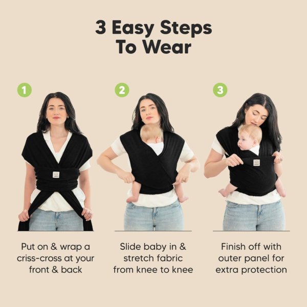 keababies baby wrap carrier all in 1 original breathable baby sling7