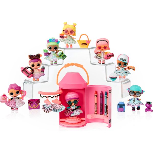 lol surprise loves crayola color me studio with collectible doll6